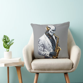 saxophone robot kudde