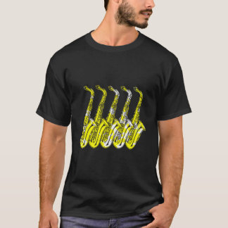 Saxophone Sax Musical Instrut T Shirt