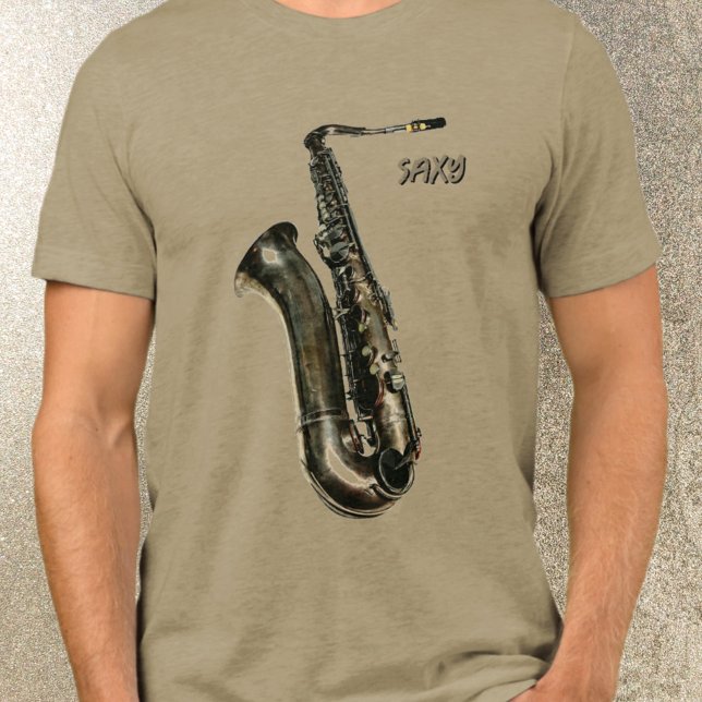 Saxophone saxy Jazzy Photographic T Shirt (Skapare uppladdad)