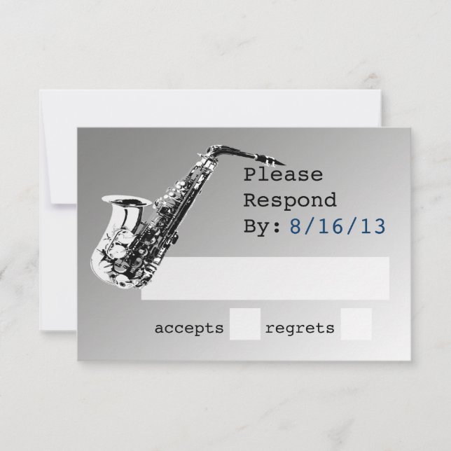 Saxophone Silver Response OSA Kort (Framsida)