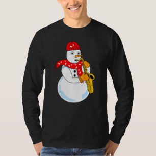 Saxophone Snögubbe T Shirt