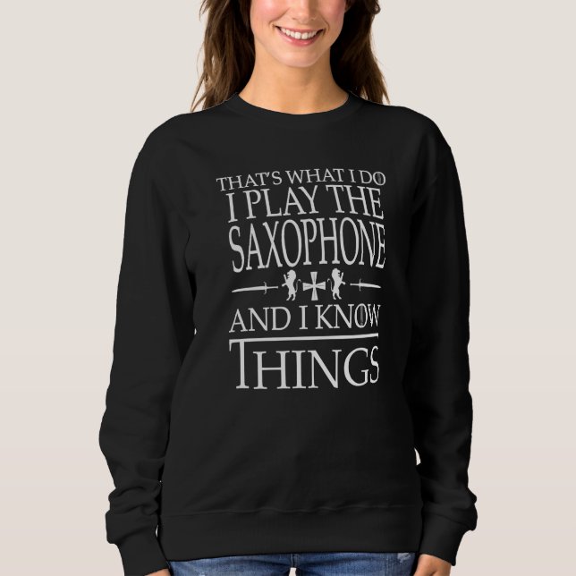 Saxophone spelar det som jag gör musiker Gift T Shirt (Framsida)