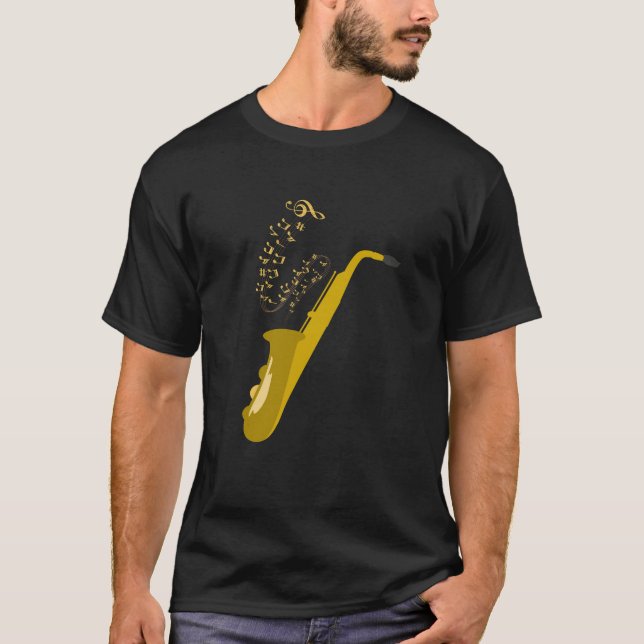 Saxophone T-Shirt (Framsida)