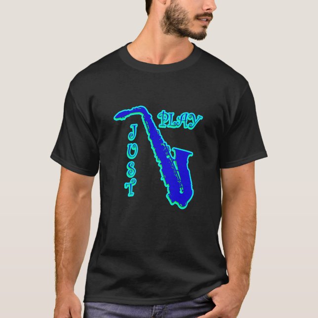 Saxophone T Shirt (Framsida)