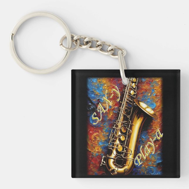 Saxophone - Van Gogh Stil-bakgrund (Framsidan)