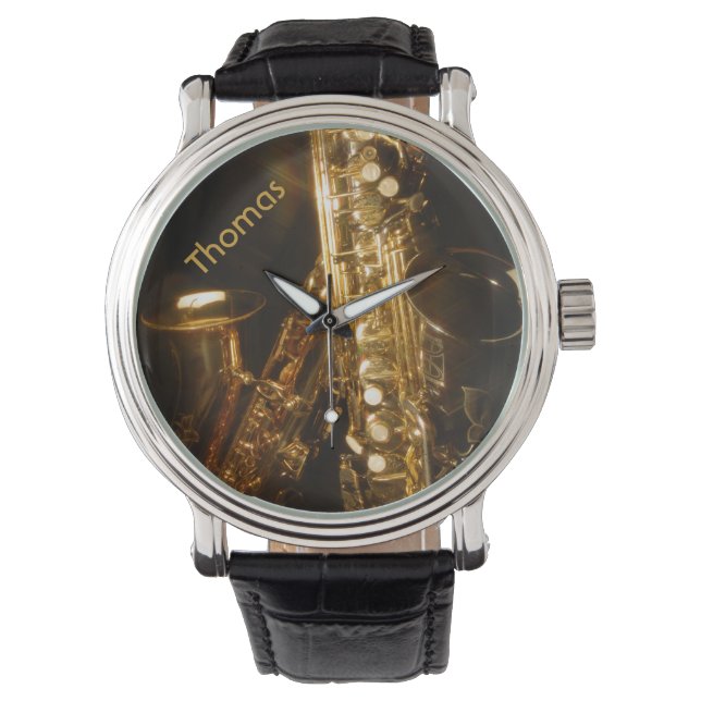 Saxophone Watch Armbandsur (Framsida)
