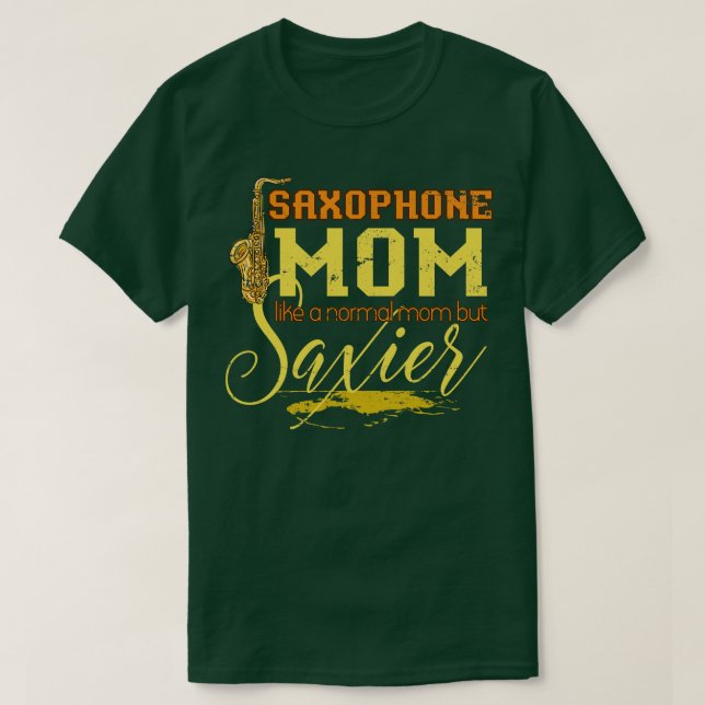 Saxophonist Mamma Music Gift Saxophone T Shirt (Design framsida)