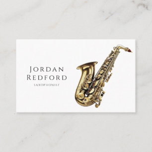 Saxophonist Musician Musician Teacher Visitkort