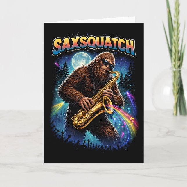 Saxsquatch Helgkort (Framsida)