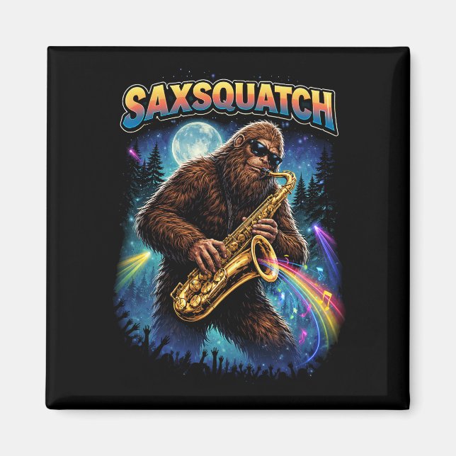 Saxsquatch Magnet (Framsidan)