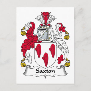 Saxton Family Crest Vykort