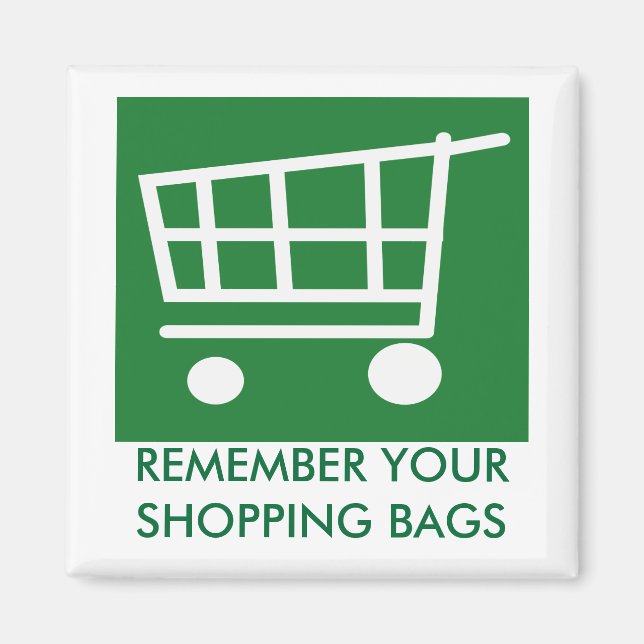 SAY NO to Plastpåsar Magnet (Framsidan)