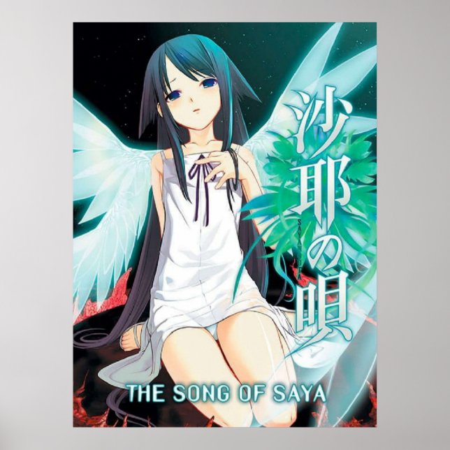 Saya No Uta - Sång i Saya Poster (Framsidan)