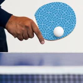 Sayagata mönster, japanska, blå och Baby blue Pingisracket