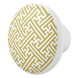 Sayagata mönster, japanska, Guld och vita Knopp