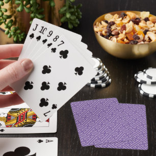 Sayagata mönster, japanska, Lila och Rosa Casinokort