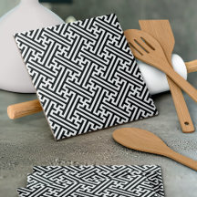 Sayagata mönster, japanska, svarta och vita