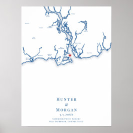 Saybrook Point Resort Bröllop Gästbok Poster