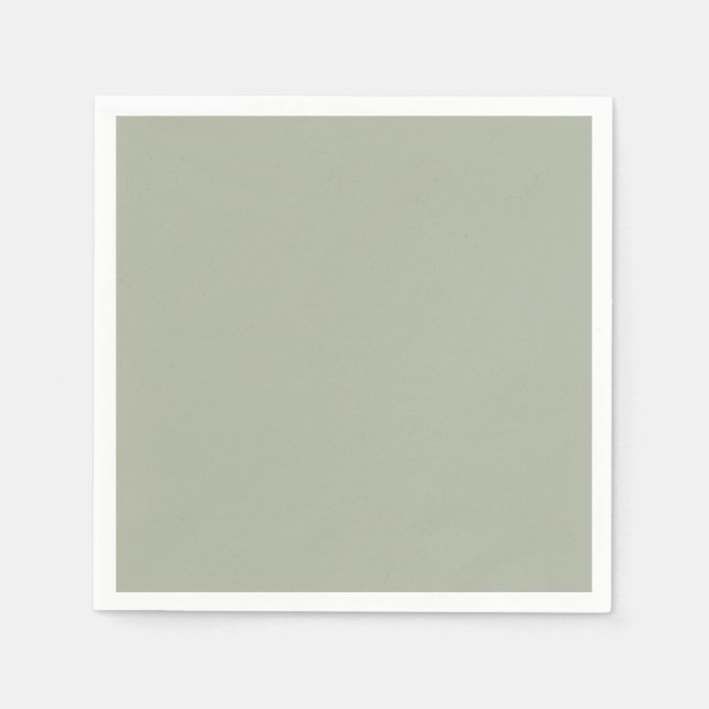 Saybrook Sage Enfärgad Pappersservett (Framsidan)