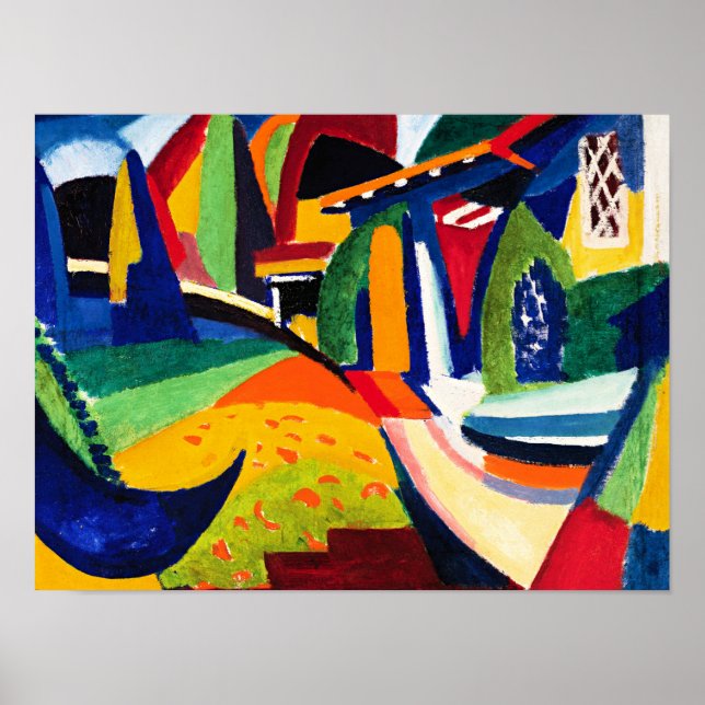 Sayen - Scheherazade, färgstark målning Poster (Framsidan)