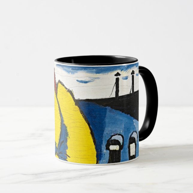 Sayen Trees 1912 Modernist Art Mugg (Framsida höger)