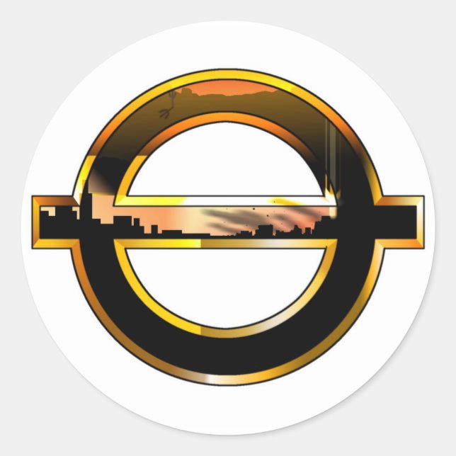 saykay Sticker Runt Klistermärke (Framsida)