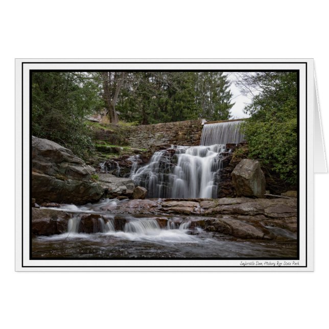 Saylorsville Dam Note Card Hälsningskort (Framsidan Horizontal)
