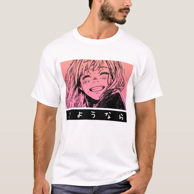 Sayonara Anime T Shirt (Framsida)