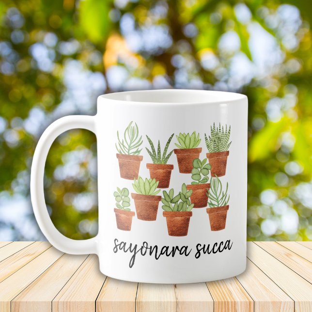 Sayonara Succa Succulent Kaffemugg (Skapare uppladdad)