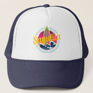 Sayulita Mexiko Surfer Vintage Wave Sunset Bigwave Keps