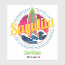 Sayulita Mexiko Surfer Vintage Wave Sunset Bigwave