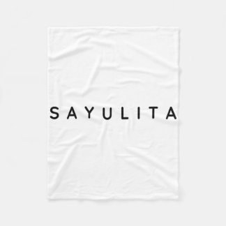 Sayulita Rolig Modern, Nutida Typsnitt Surf Sayi Fleecefilt