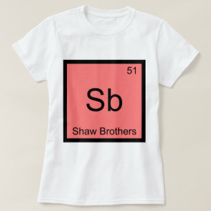 Sb - Shaw Brothers Kemiskt Element Symbol T-shirt