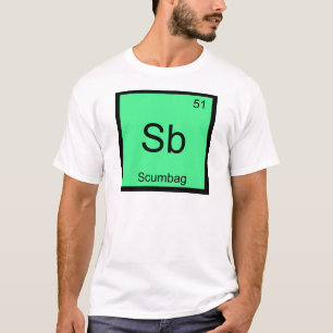 Sb - Skumsäckskemisk Inslag-symbol Funny Tee