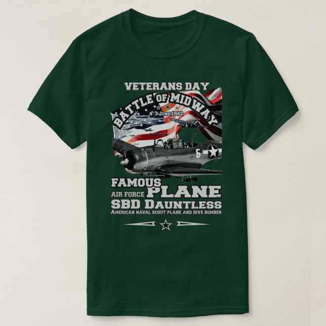 SBD Dauntless Dive-bomber T Shirt (Design framsida)