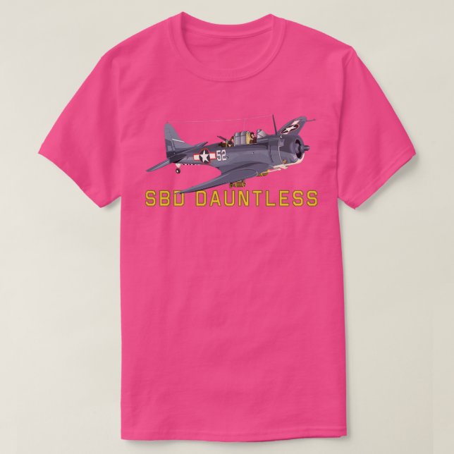 SBD Dauntless World II American Dive Bomber Flygpl T Shirt (Design framsida)