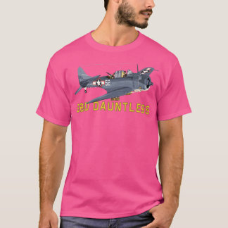SBD Dauntless World II American Dive Bomber Flygpl T Shirt