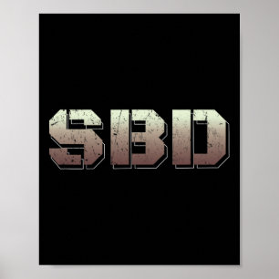 Sbd Squat Bench Deadlift Powerlift Poster