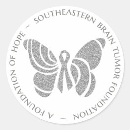 SBTF Anpassningsbar Sticker - Silver Runt Klistermärke