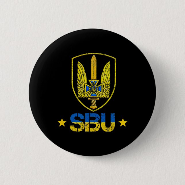 Sbu Ukraina Alpha Group Specialförband Spetsnaz 1  Knapp (Framsida)