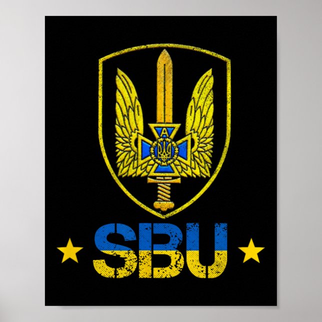 Sbu Ukraina Alpha Group Specialförband Spetsnaz 1  Poster (Framsidan)