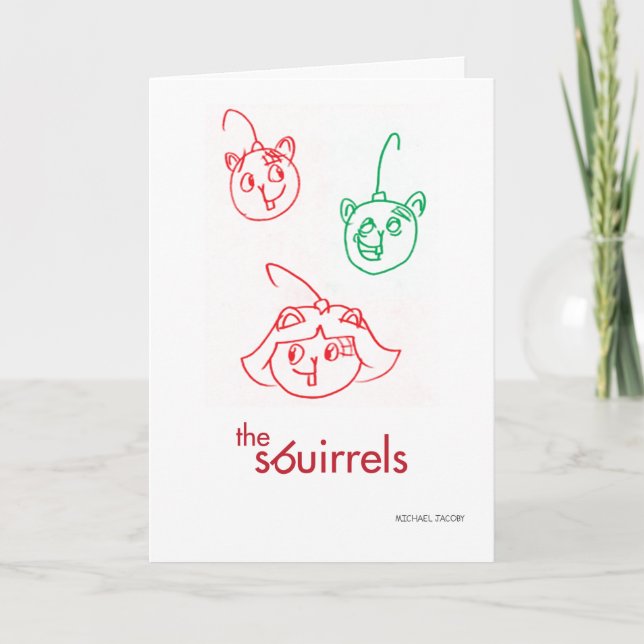 Sbuirrels #10: "A Sbuirrels jul" (2021) Tack Kort (Framsida)