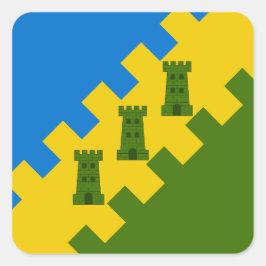 SC A Polderslot Populace Badge Fyrkantigt Klistermärke