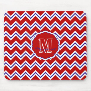 SC Chevron Mouse Pad-Red, White and Blue Musmatta