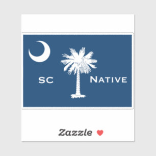 SC Flagga Native Klistermärken