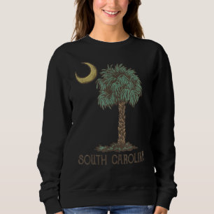 Sc Flagga och Måne Symbols South Carolina T Shirt