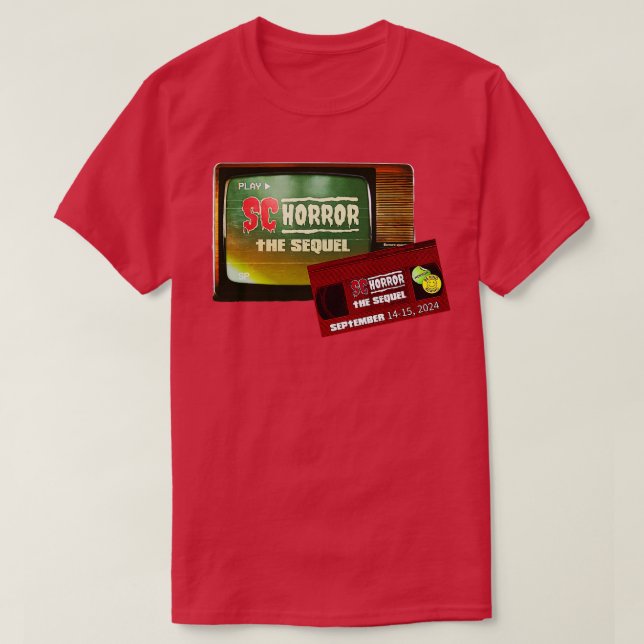 SC HORROR CONVENTION THE SEQUEL T SHIRT (Design framsida)