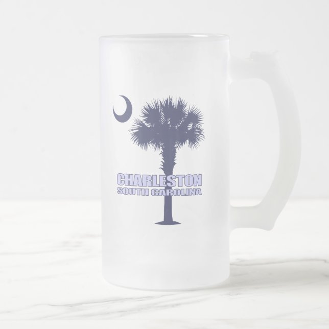 SC Palmetto & Crescent (Charleston) Frostat Ölglas (Höger)
