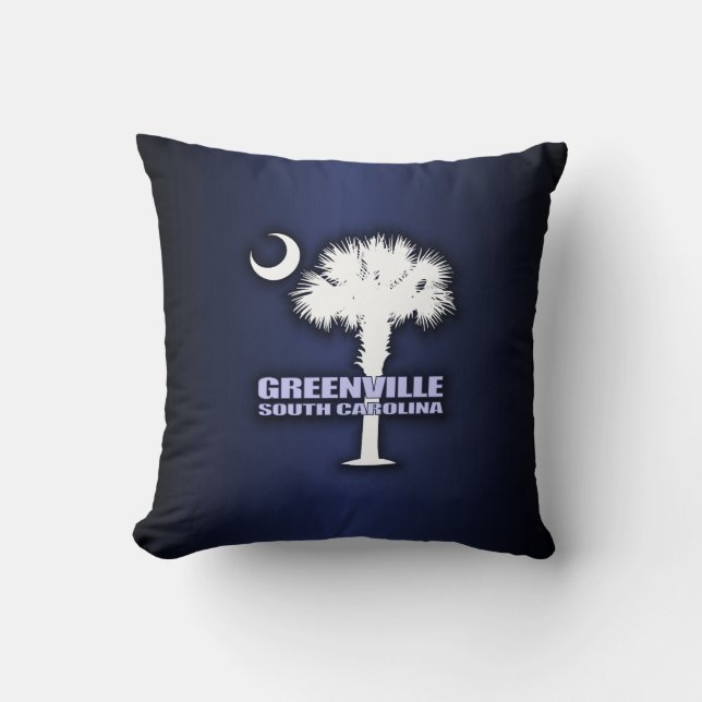 SC Palmetto & Crescent (Greenville) Kudde (Framsida)