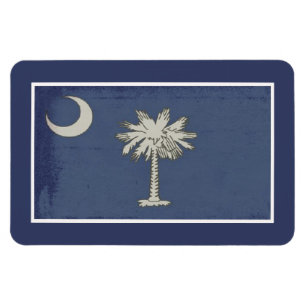 SC Palmetto Statlig flagga Magnet